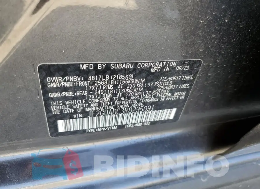JF2GUADC3R8295091 Photo# 13