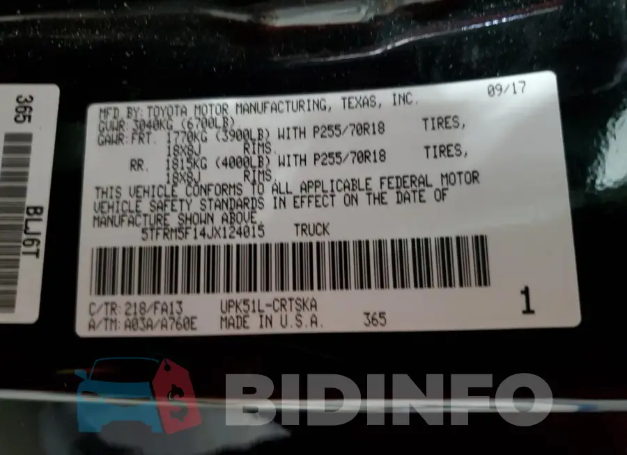 5TFRM5F14JX124015 Photo# 12