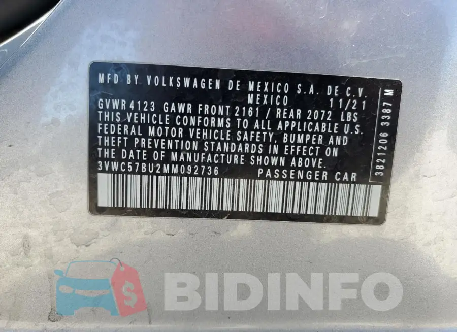 3VWC57BU2MM092736 Photo# 12