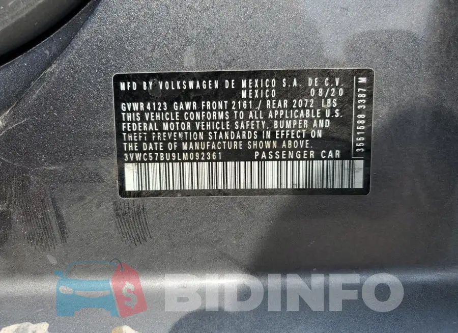 3VWC57BU9LM092361 Photo# 13
