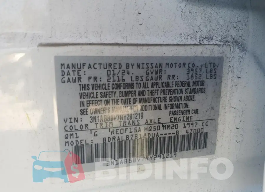 3N1AB8BV7RY291219 Photo# 12