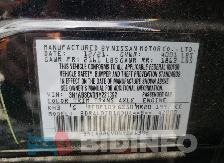 3N1AB8CV0NY221392 Photo# 12