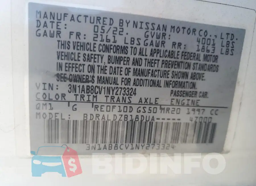 3N1AB8CV1NY273324 Photo# 12