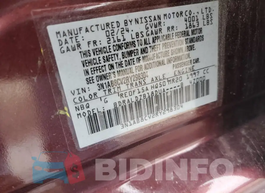 3N1AB8CV2RY298304 Photo# 12