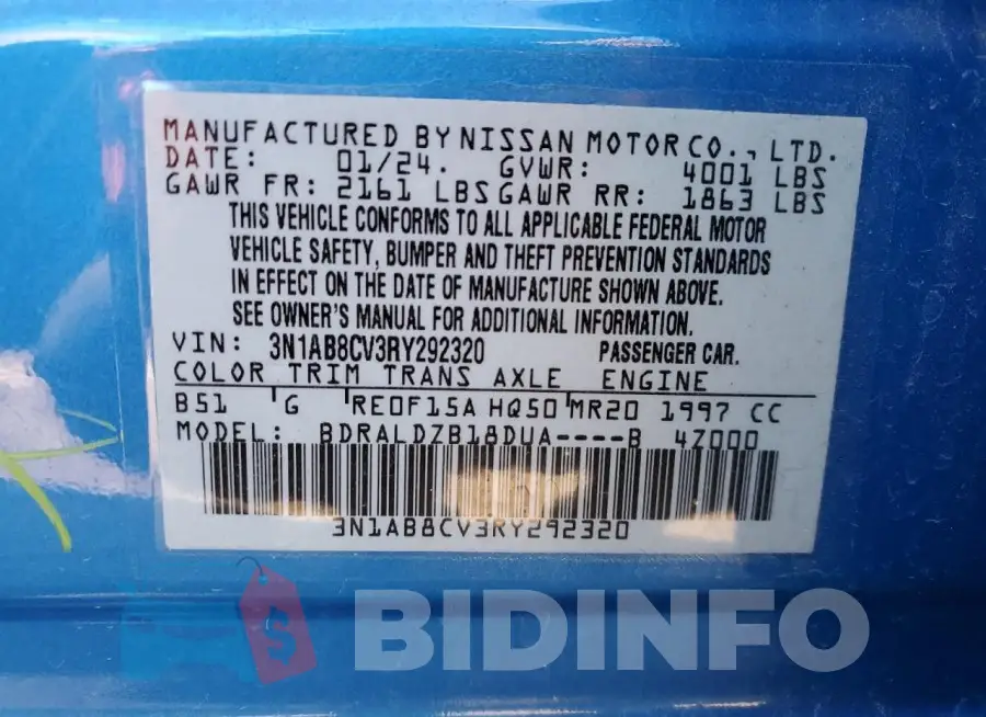 3N1AB8CV3RY292320 Photo# 12