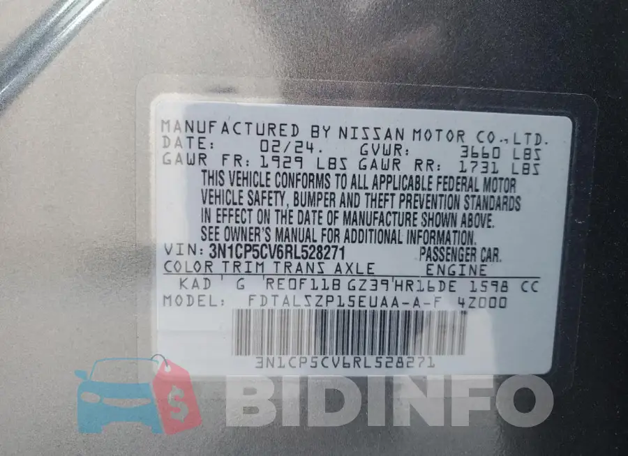 3N1CP5CV6RL528271 Photo# 13
