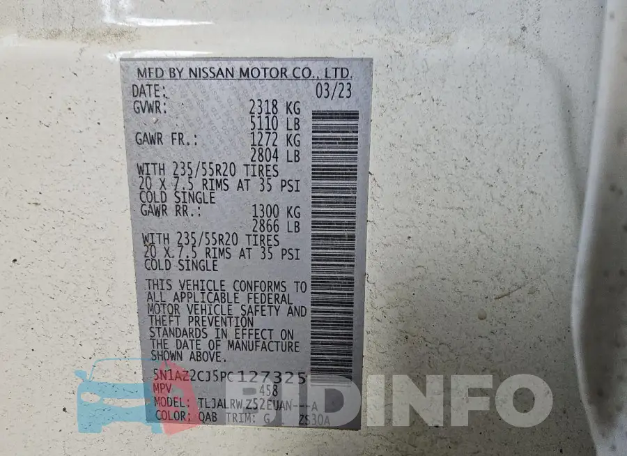 5N1AZ2CJ5PC127325 Photo# 14