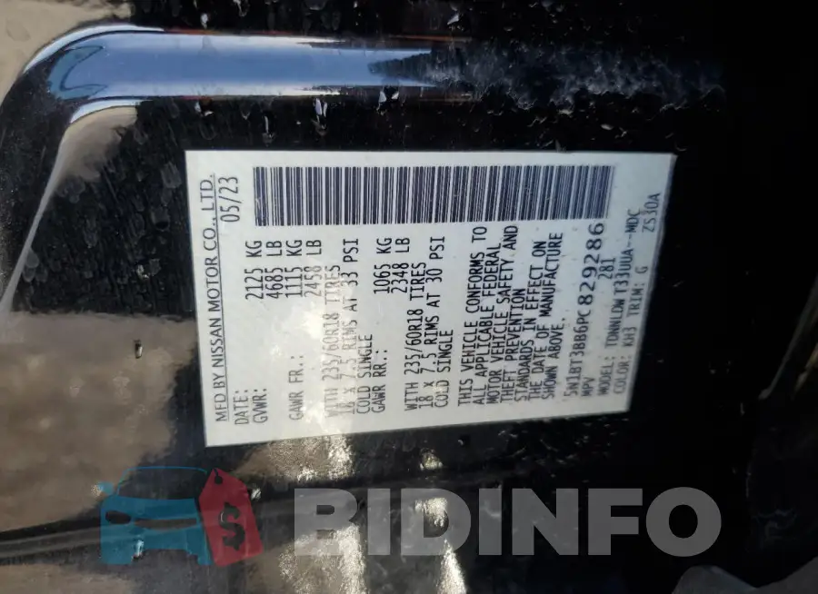 5N1BT3BB6PC829286 Photo# 13