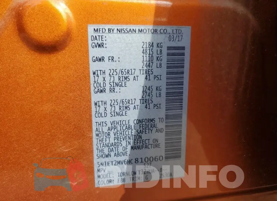 5N1ET2MV6HC810060 Photo# 13