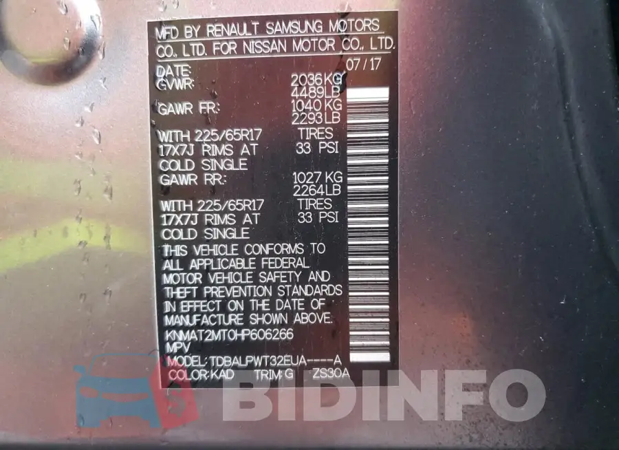 KNMAT2MT0HP606266 Photo# 13