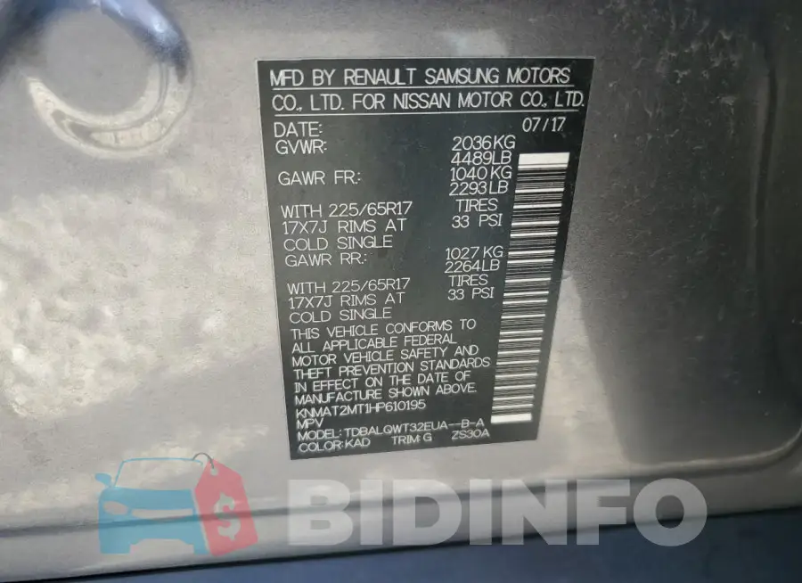 KNMAT2MT1HP610195 Photo# 13