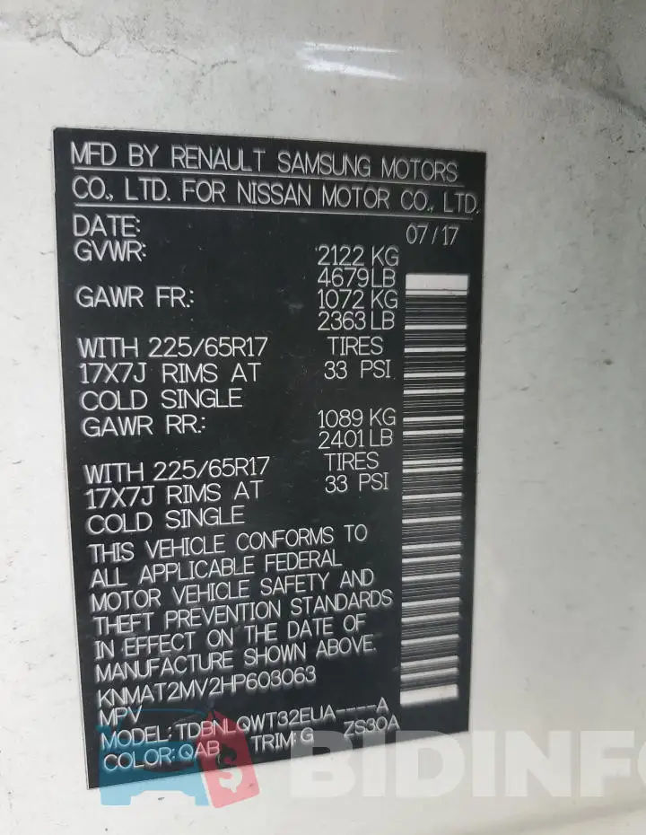 KNMAT2MV2HP603063 Photo# 14