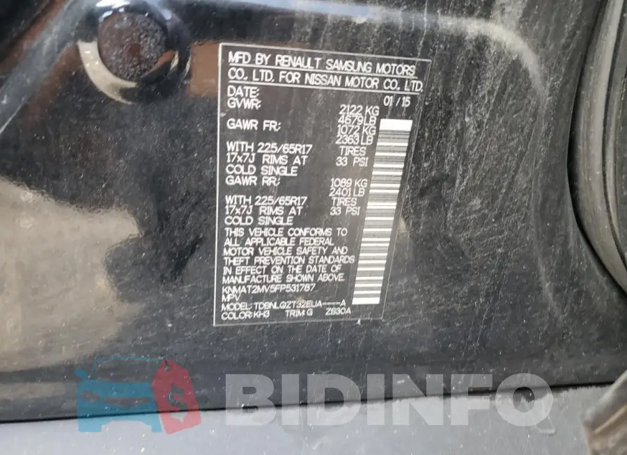 KNMAT2MV5FP531787 Photo# 13
