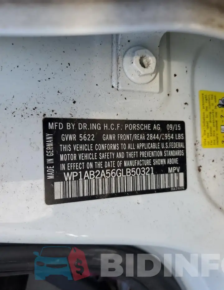 WP1AB2A56GLB50321 Photo# 14