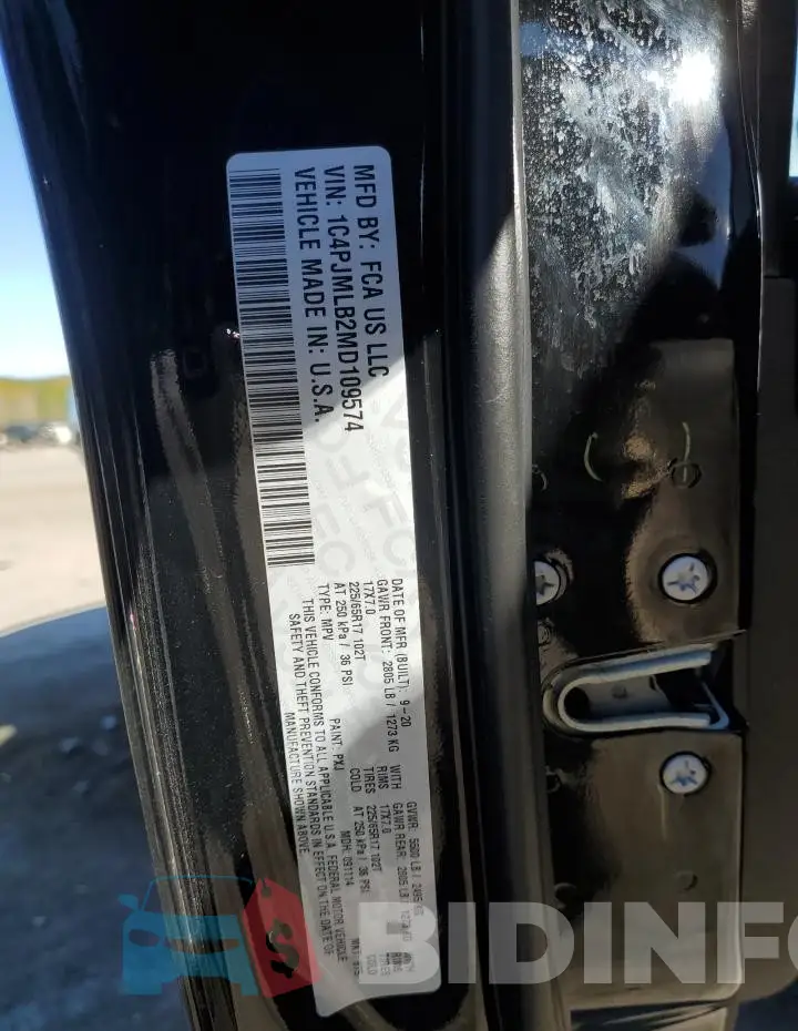1C4PJMLB2MD109574 Photo# 13