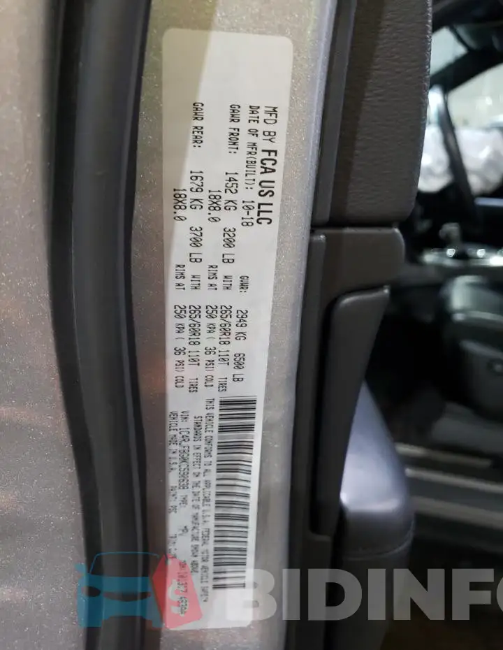 1C4RJFBG0KC590638 Photo# 14