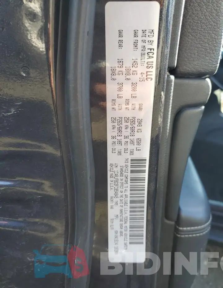1C4RJFBG3FC854845 Photo# 13