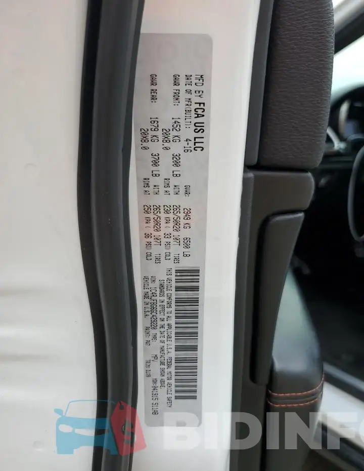 1C4RJFBG6GC429220 Photo# 13