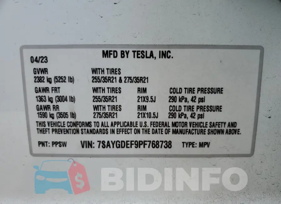 7SAYGDEF9PF768738 Photo# 12