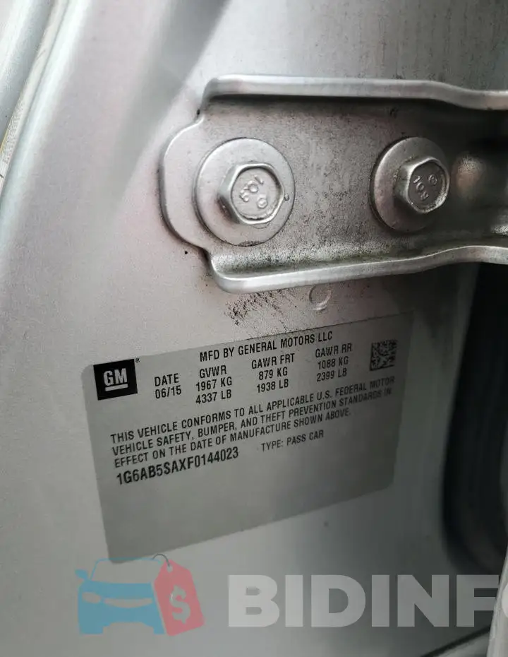1G6AB5SAXF0144023 Photo# 12