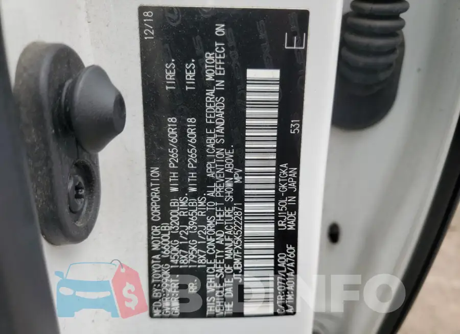 JTJBM7FX5K5222871 Photo# 14