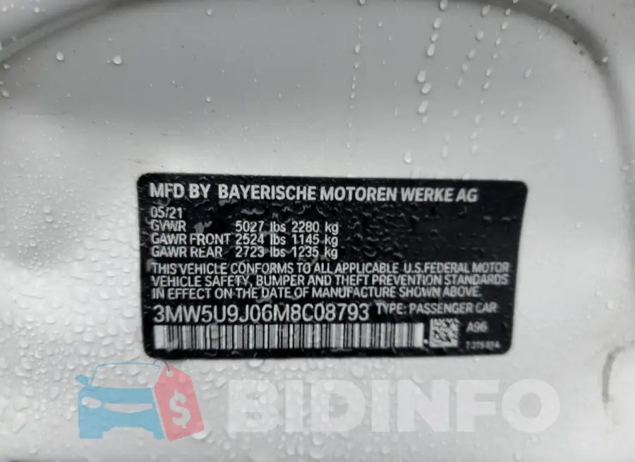 3MW5U9J06M8C08793 Photo# 12