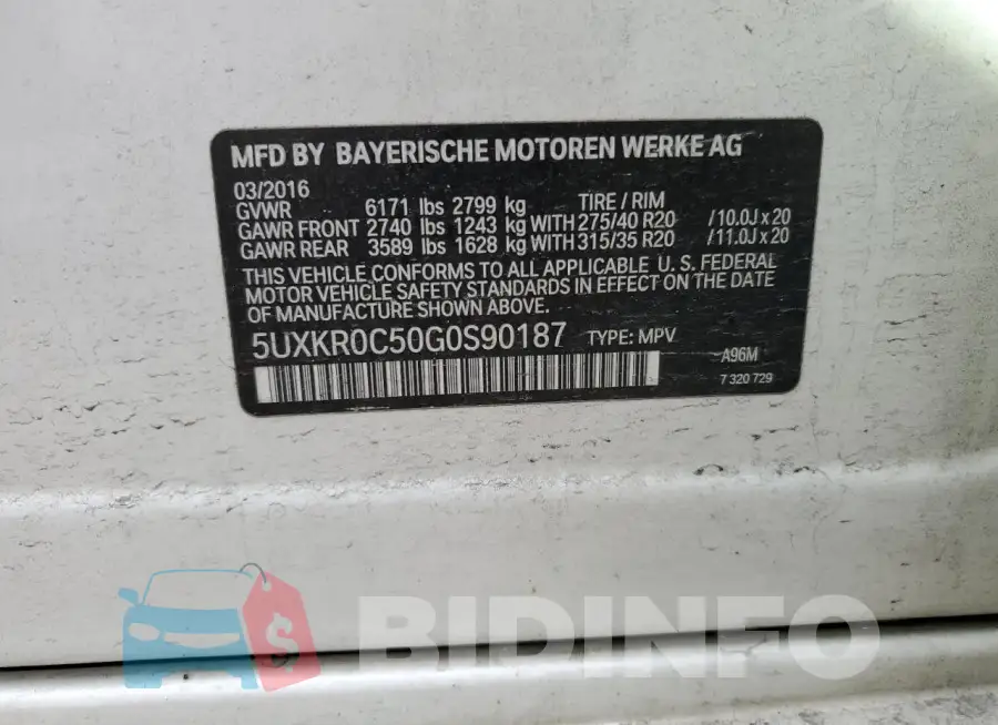 5UXKR0C50G0S90187 Photo# 13