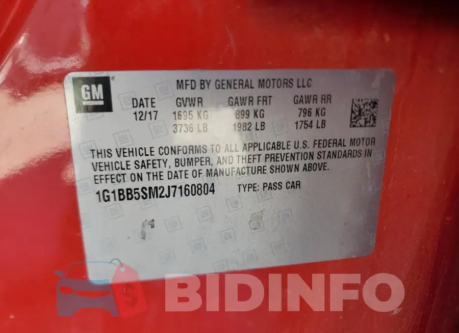 1G1BB5SM2J7160804 Photo# 12