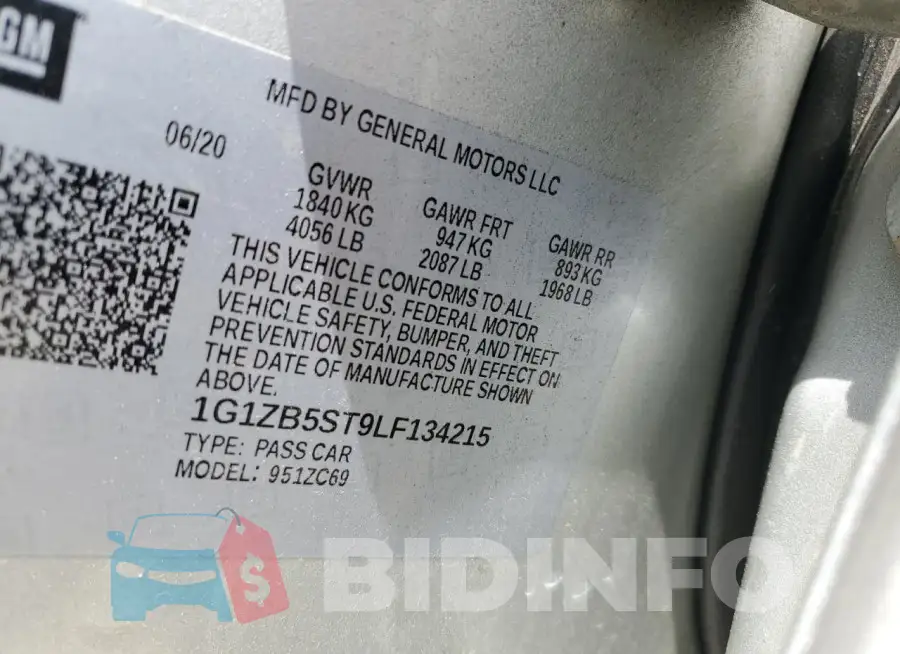 1G1ZB5ST9LF134215 Photo# 13