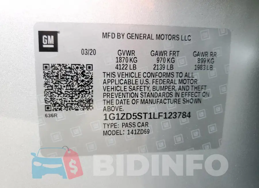 1G1ZD5ST1LF123784 Photo# 12