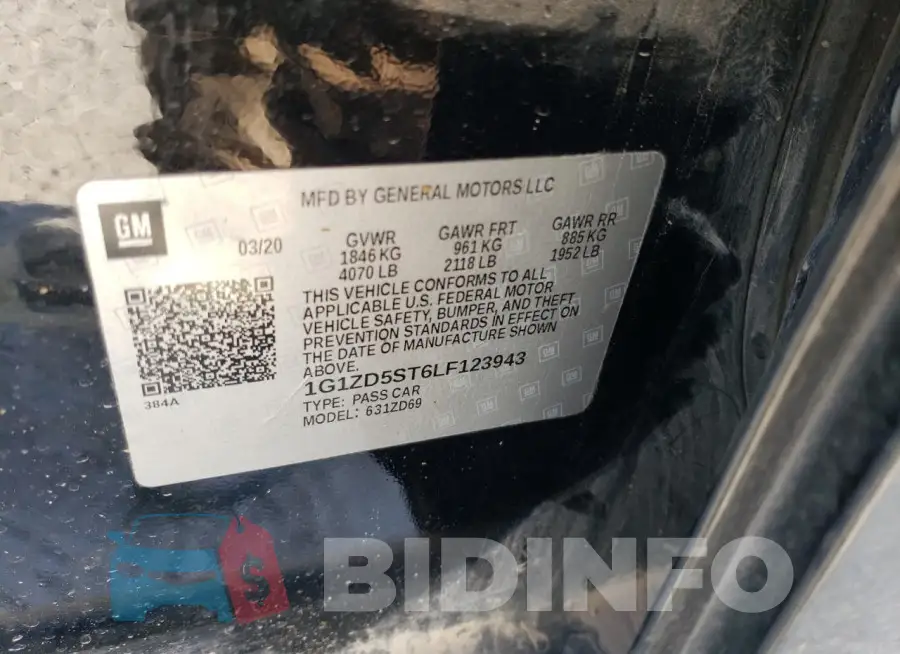 1G1ZD5ST6LF123943 Photo# 12