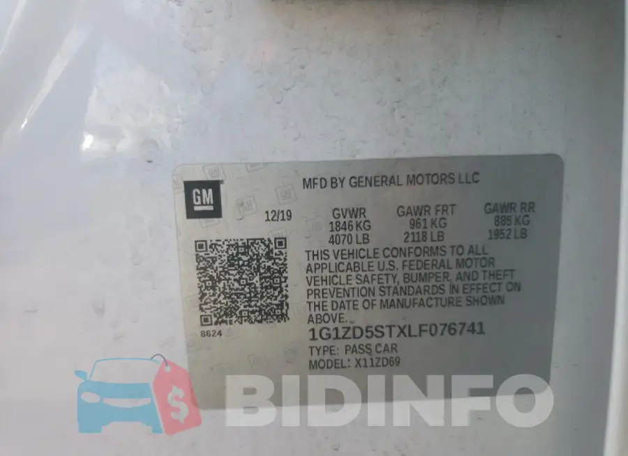 1G1ZD5STXLF076741 Photo# 13