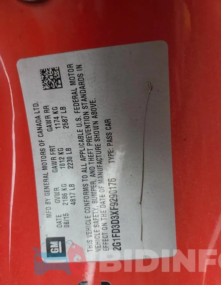 2G1FD3D3XF9290176 Photo# 12