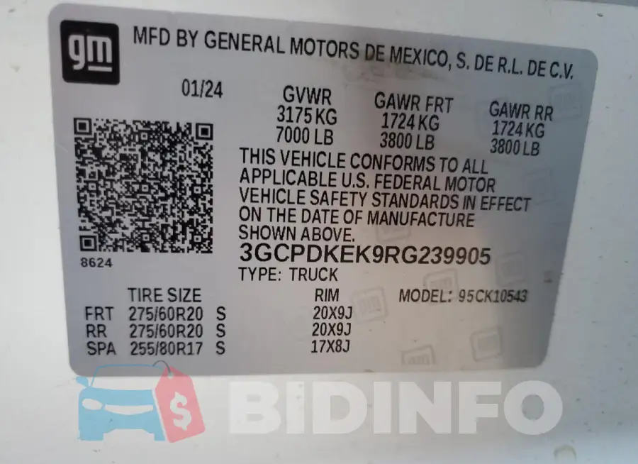 3GCPDKEK9RG239905 Photo# 12