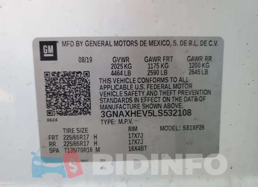 3GNAXHEV5LS532108 Photo# 13