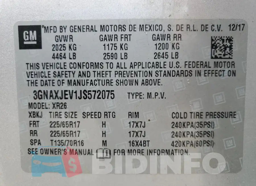 3GNAXJEV1JS572075 Photo# 14