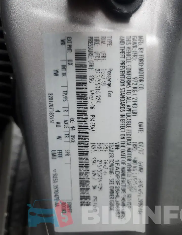 1FADP3F25HL306957 Photo# 12