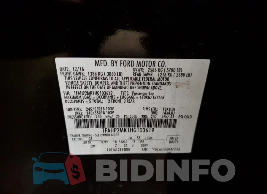 1FAHP2MK1HG103619 Photo# 12