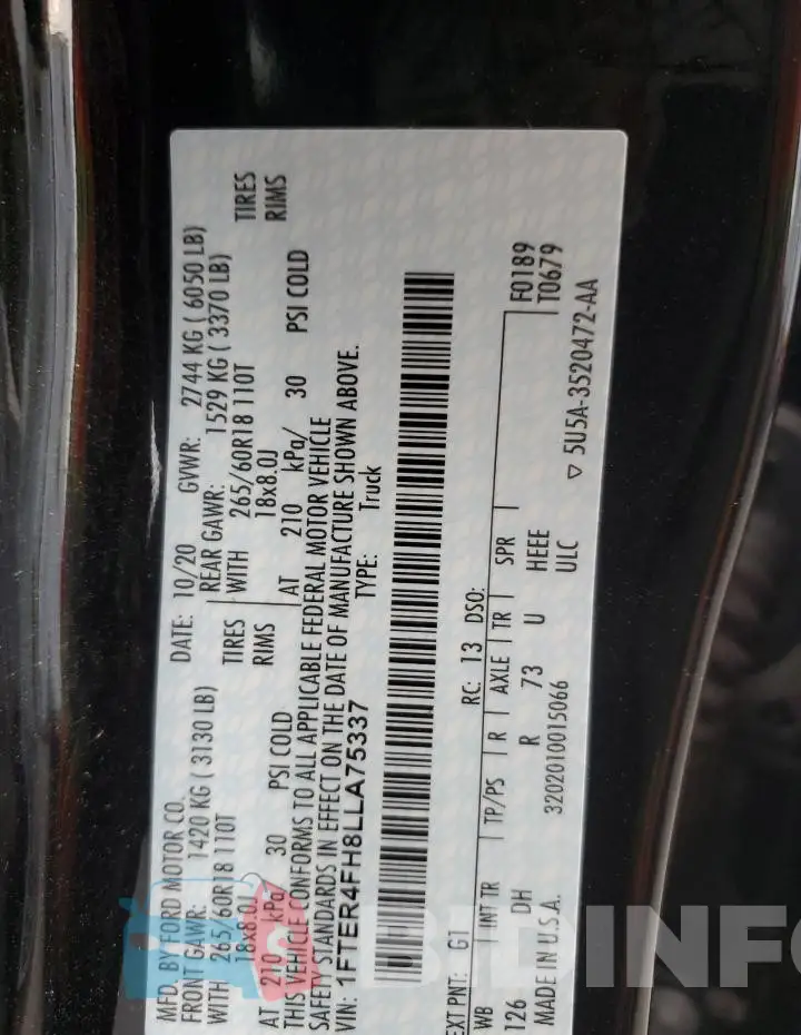 1FTER4FH8LLA75337 Photo# 13