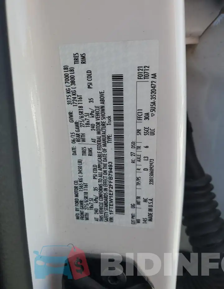 1FTEW1EF2FFB79493 Photo# 12