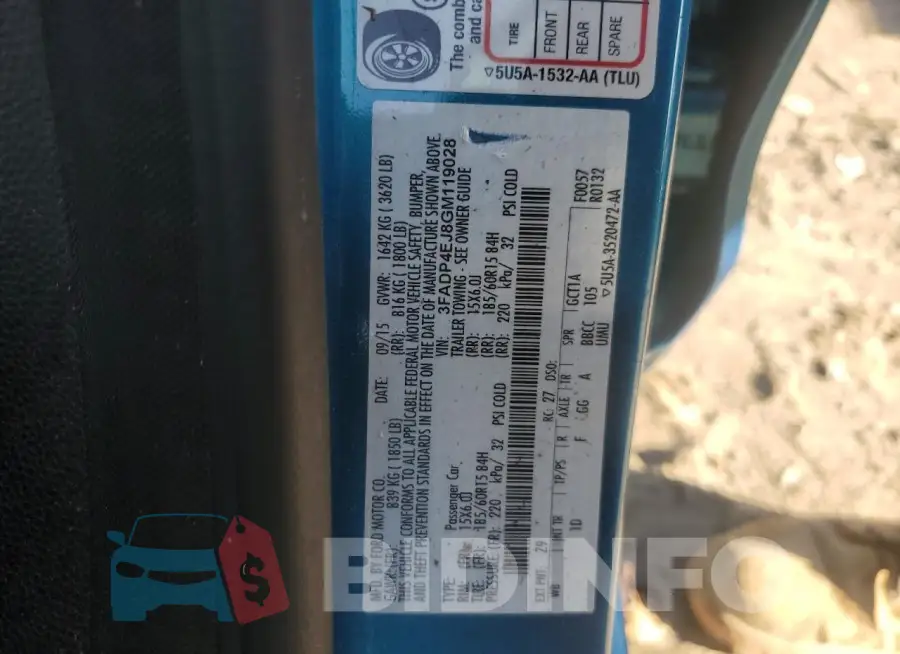 3FADP4EJ8GM119028 Photo# 12
