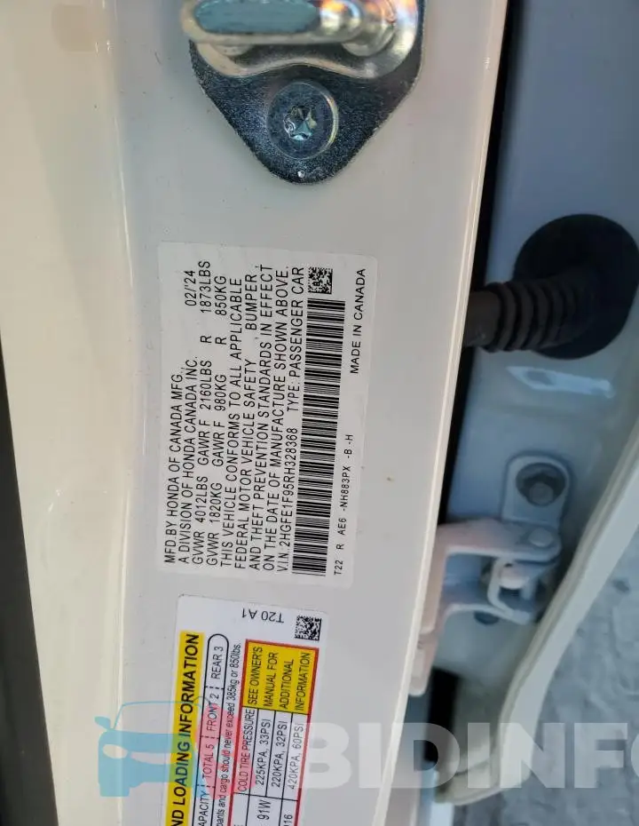 2HGFE1F95RH328368 Photo# 13