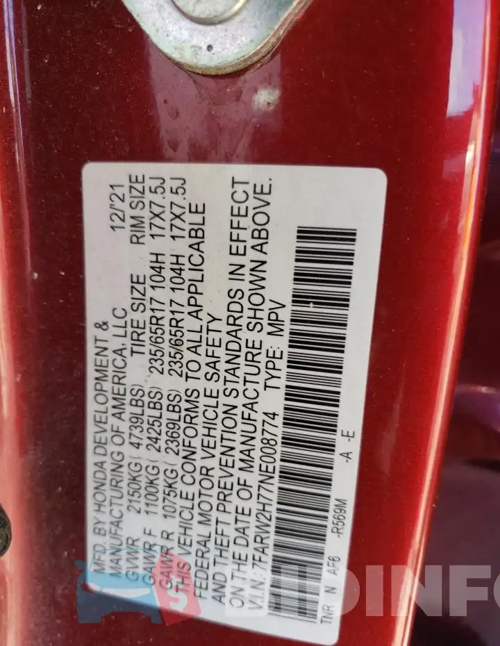 7FARW2H77NE008774 Photo# 13