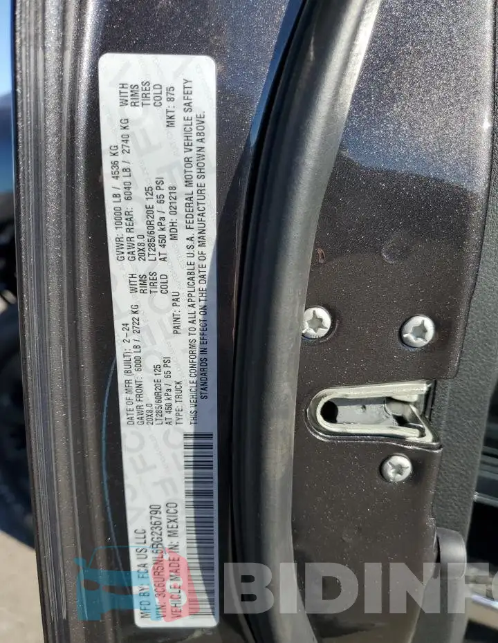 3C6UR5NL6RG236790 Photo# 13