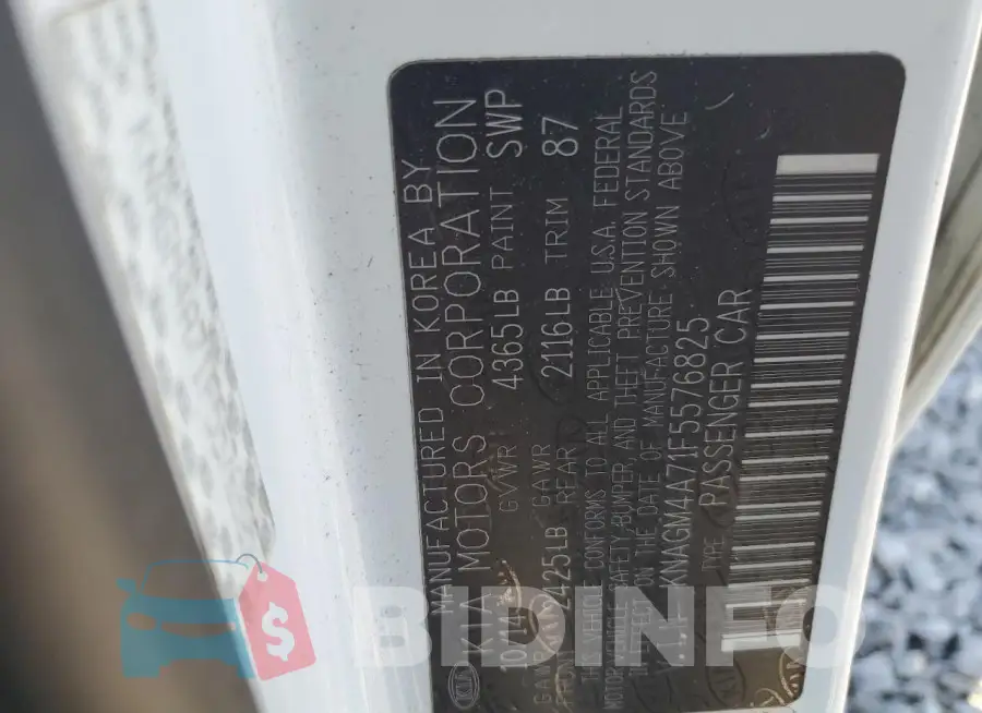 KNAGM4A71F5576825 Photo# 12