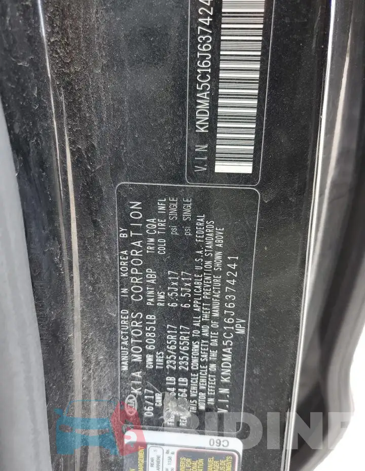 KNDMA5C16J6374241 Photo# 13