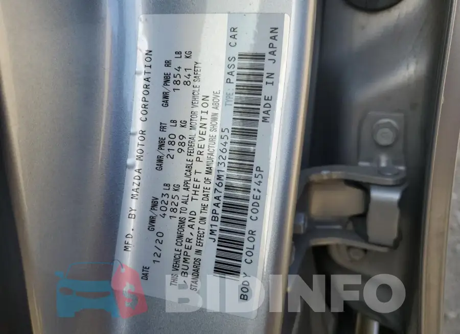 JM1BPAA76M1326455 Photo# 12
