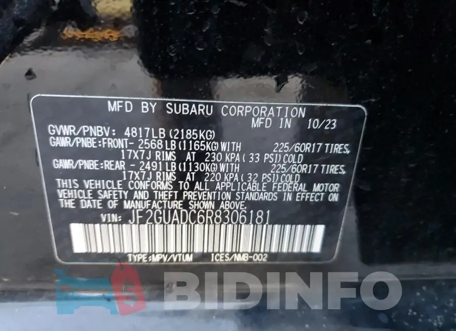JF2GUADC6R8306181 Photo# 14