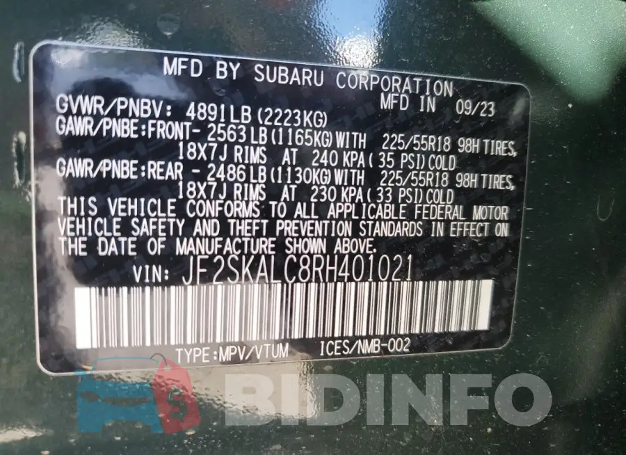 JF2SKALC8RH401021 Photo# 14