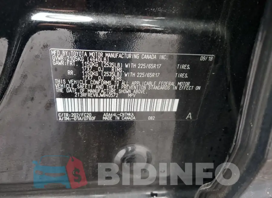 2T3RFREV8JW840572 Photo# 13